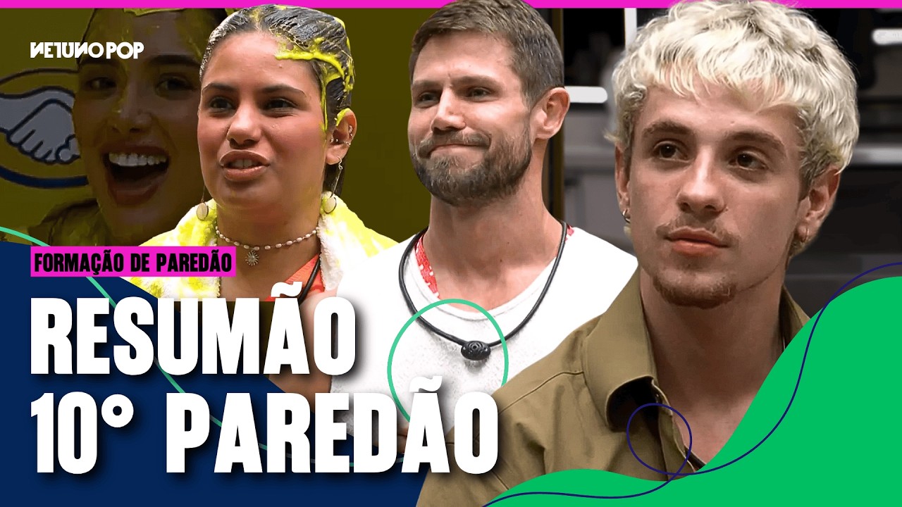 Resumo 10 Pared&atilde;o BBB 26 | Jonas Sulzbach, Juliano Floss ou Gabriela, quem voc&ecirc; quer eliminado?