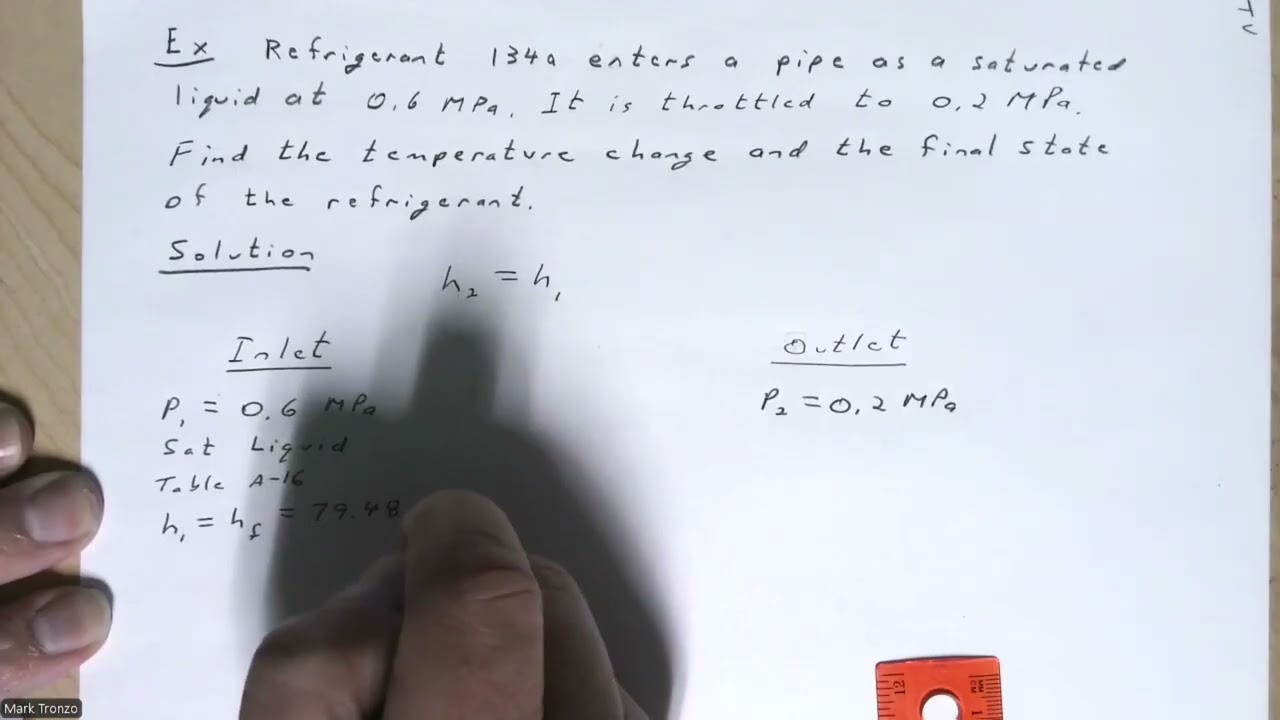 Thermodynamics: Throttling Valves