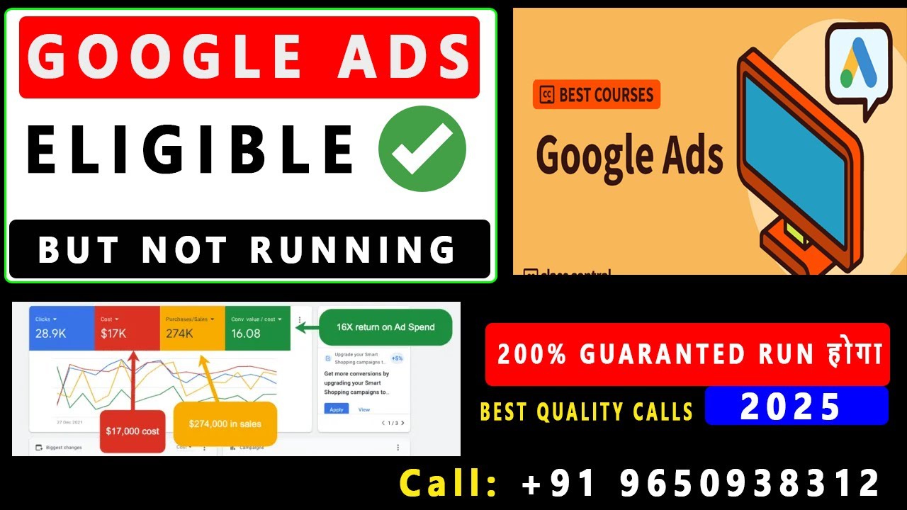 Google ads eligible but not running 100% SOLUTION| My google ads are eligible but not running 2025