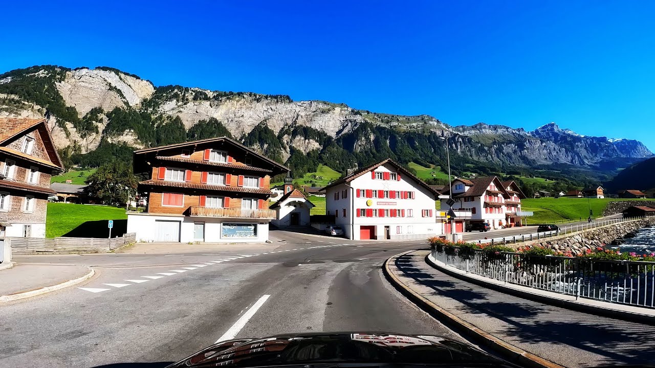 Autofahrt durch das Muotathal - von Brunnen nach Stalden | Kt. Schwyz - Schweiz