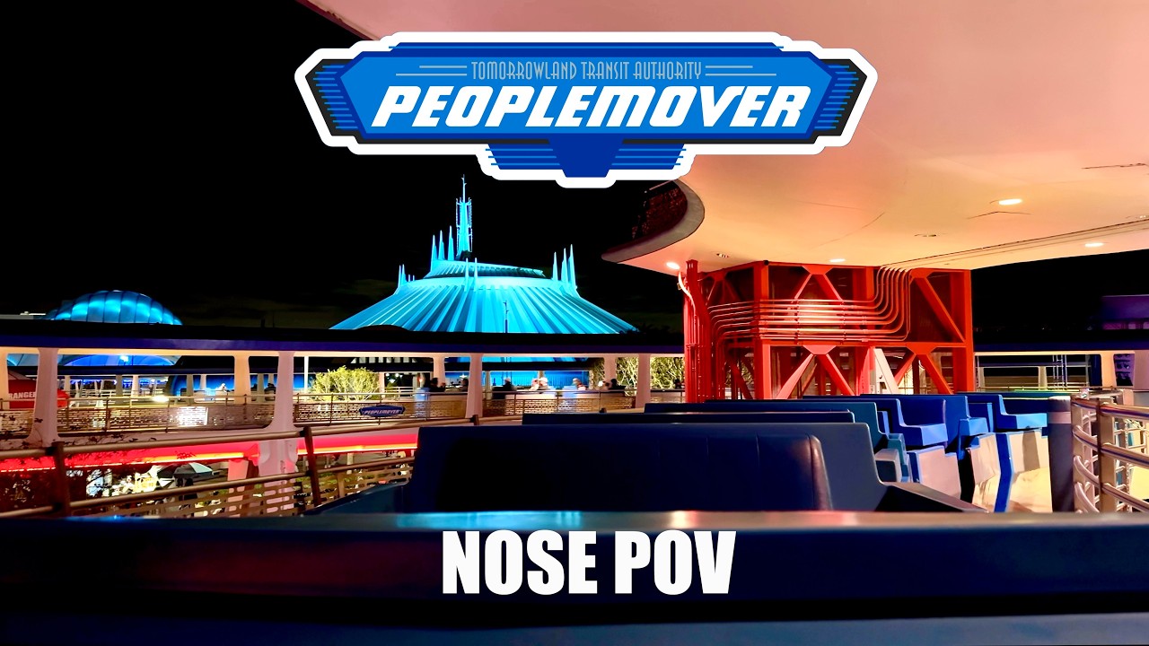 Tomorrowland Transit Authority PeopleMover FRONT VIEW 2025 - Magic Kingdom | Walt Disney World