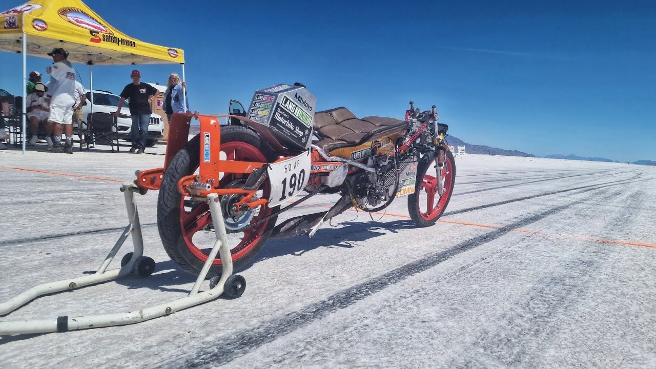 BROKE the 50cc Record TWICE, but... Bonneville Speedweek 2025 2STROKE STUFFING 