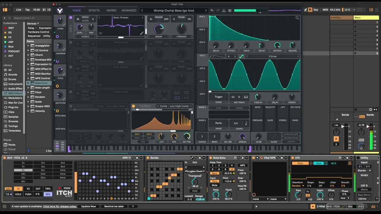 Random GLITCH Session for Sampling - ITCH + Vital + Ableton Live - Free Audio Download