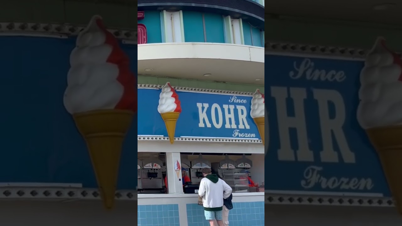 Kohr Bros Ice Cream Wildwood Boardwalk! ￼ #wildwood2025 #WildwoodBoardwalk #Wildwood ￼
