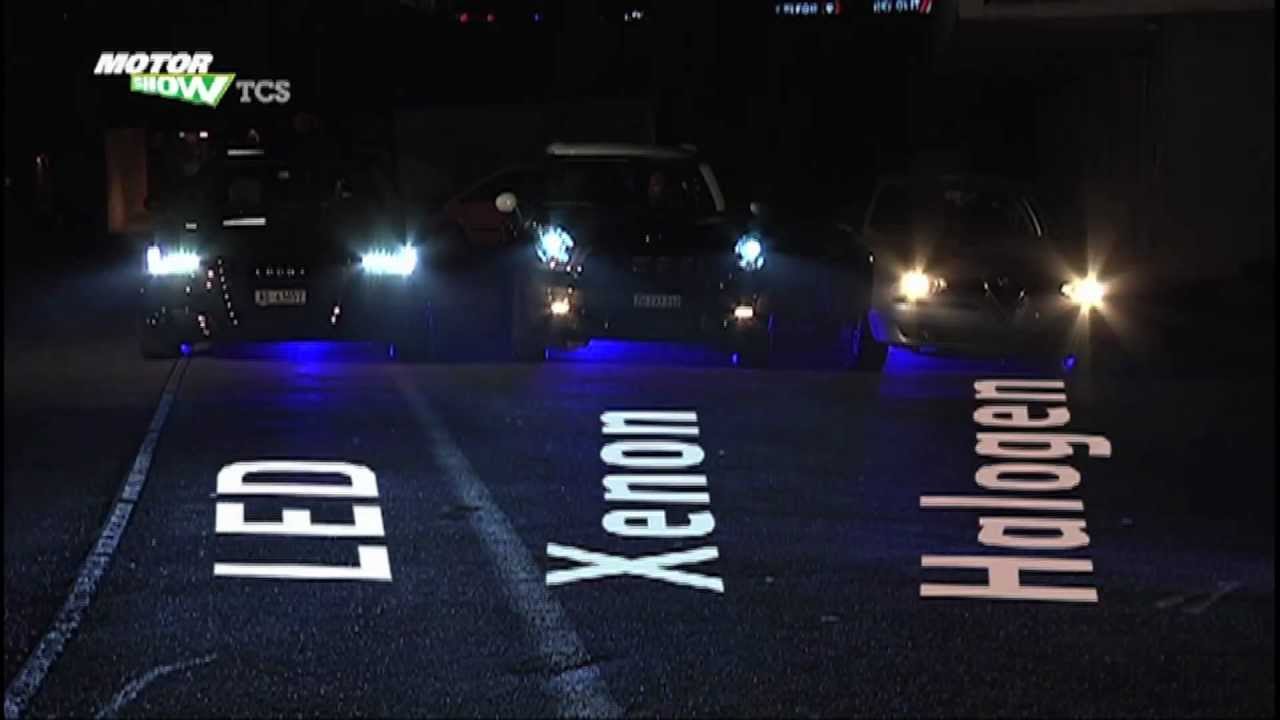 Licht-Vergleich: LED, Xenon, Halogen