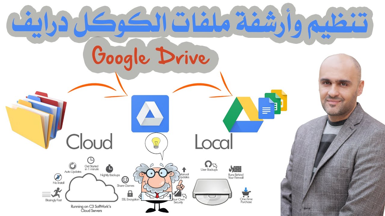 تنظيم وأرشفة ملفات الكوكل درايف Google Drive File Stream