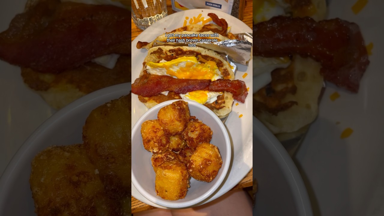 trying things i&rsquo;ve never had at cracker barrel 👀 #fastfood #crackerbarrel #breakfast