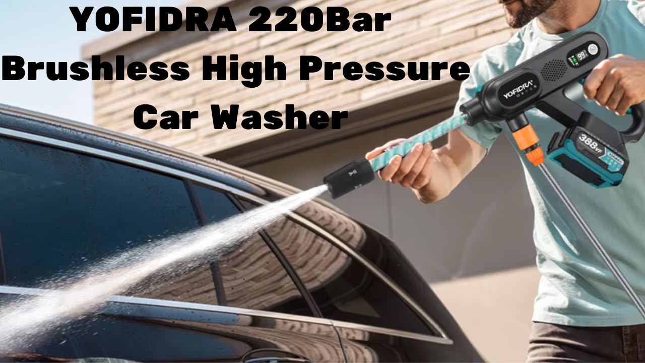 YOFIDRA 220Bar Brushless High Pressure Car Washer Gun