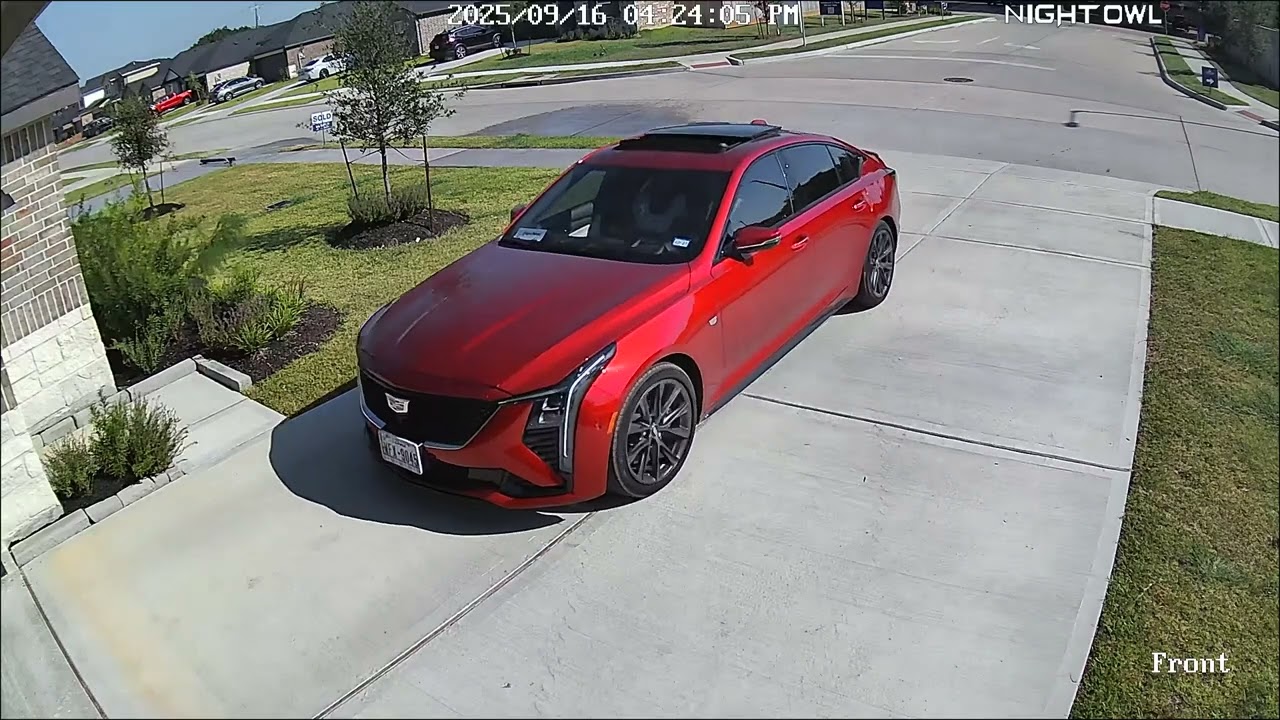 Security camera captures man's failed attempt at viral trend that led to car rolling into street
