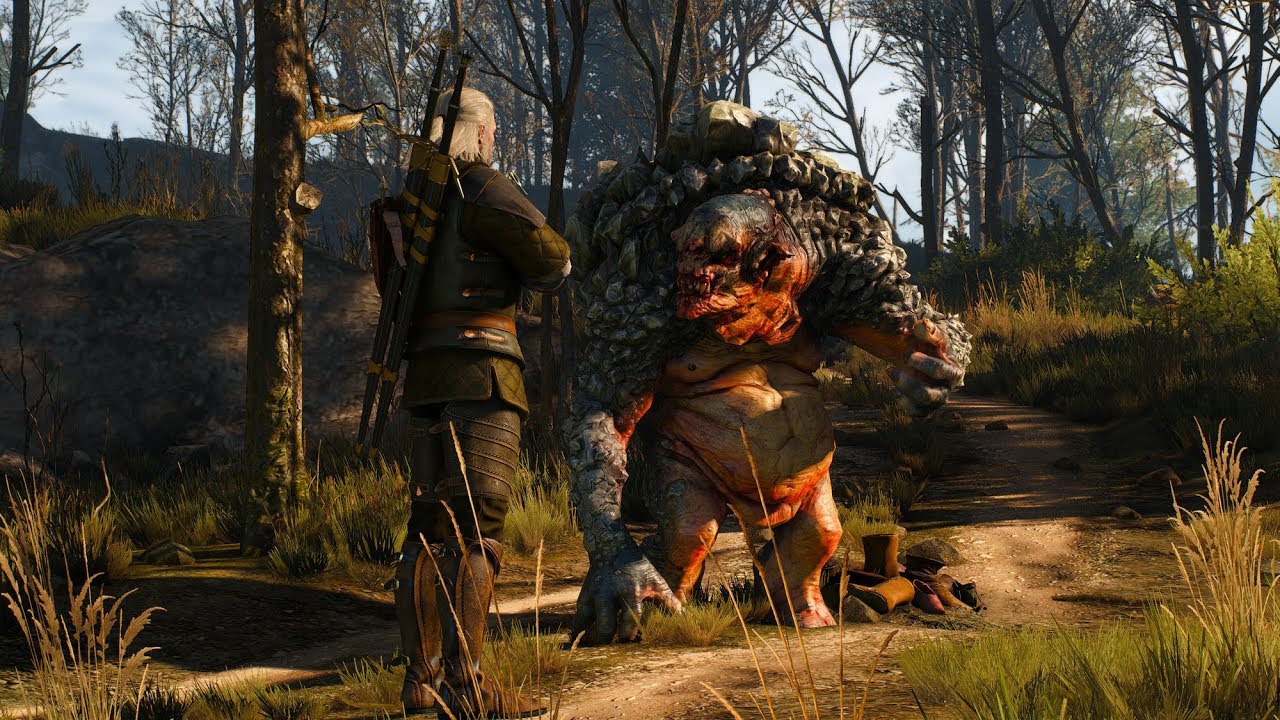 The Witcher 3 Моменты  с Троллями