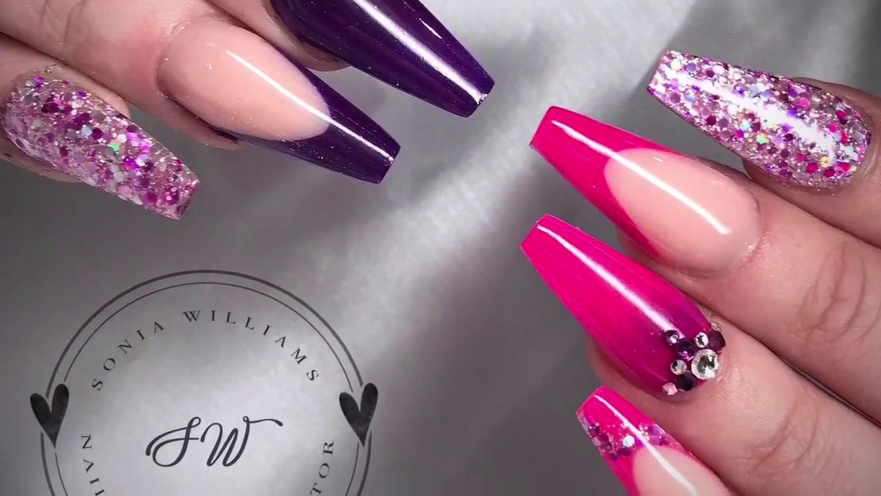 Mood Effect Acrylic Nails | Glam & Glitz | Colour Change Nails