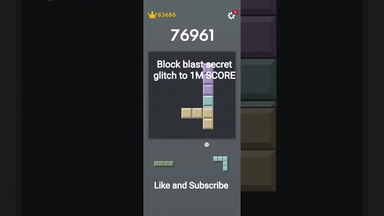 block blast secret glitch to 1M SCORE