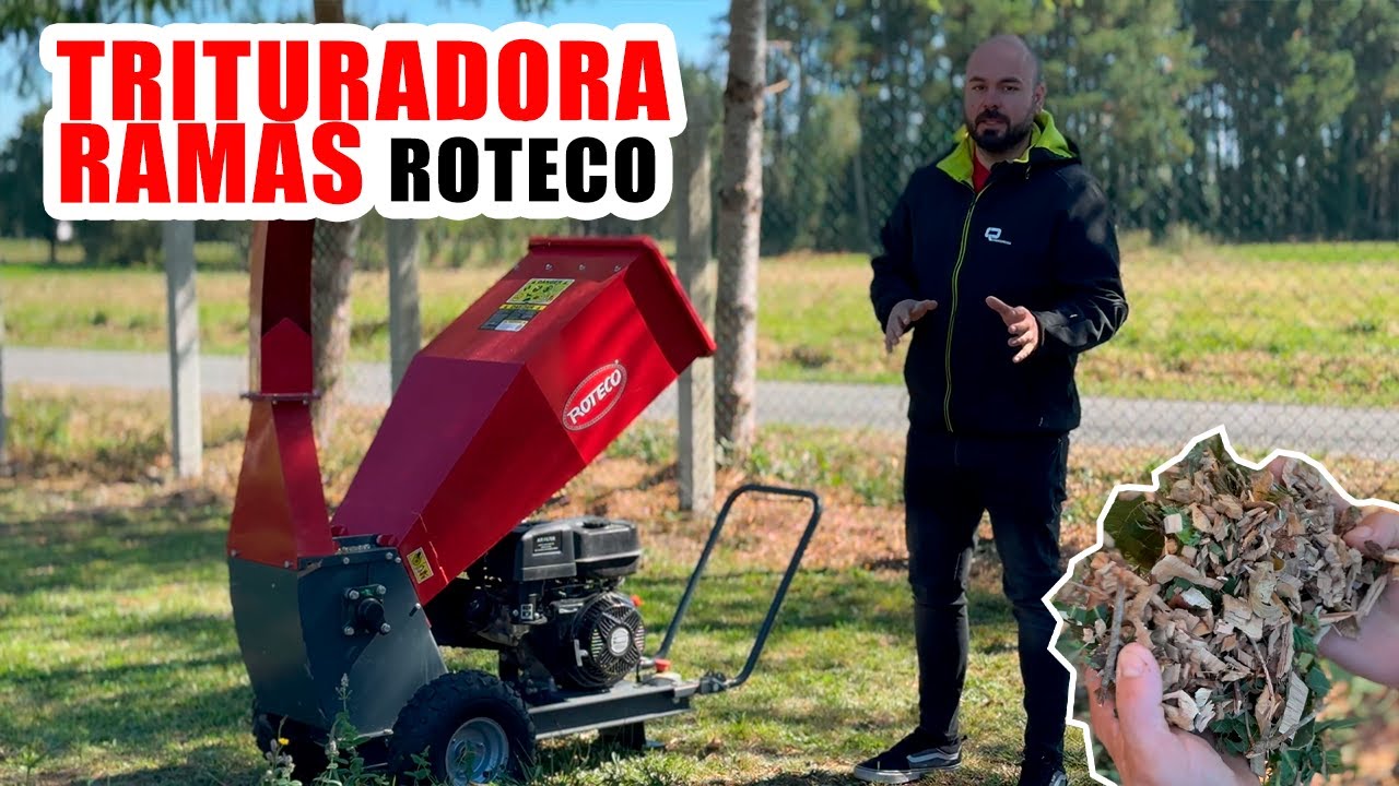 Trabajando con la TRITURADORA DE RAMAS ROTECO PGS1500 💪