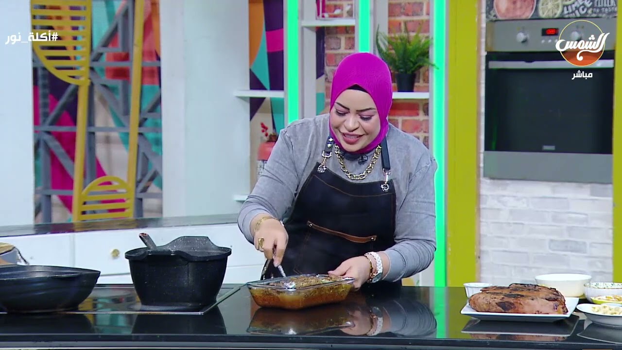 �🔥 طاجن لسان عصفور بالكبد والقوانص على أصوله 😋👌 والحلو بطاطا ولا أروع 🎃✨ الشيف نور بتعمل عظمة