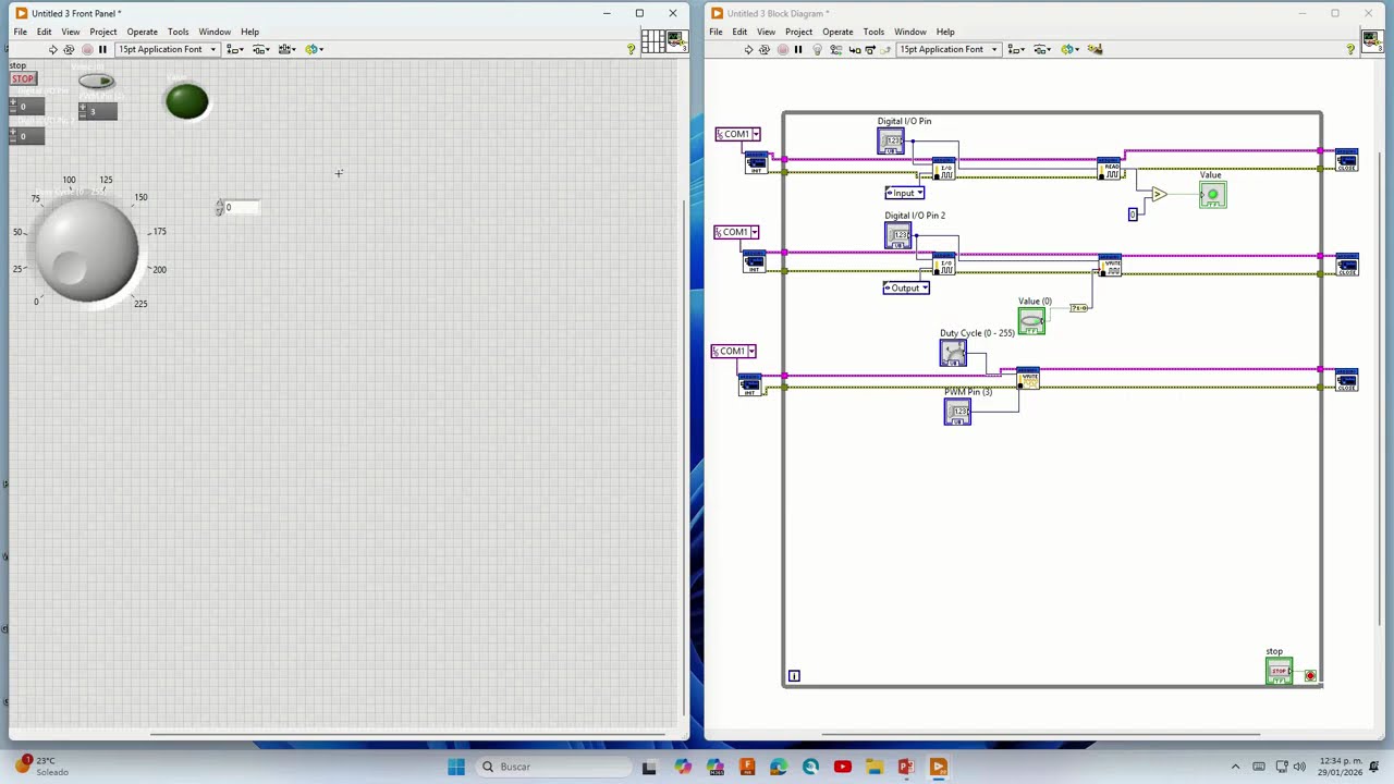 Programación del Guardado de datos en Arduino-LabVIEW