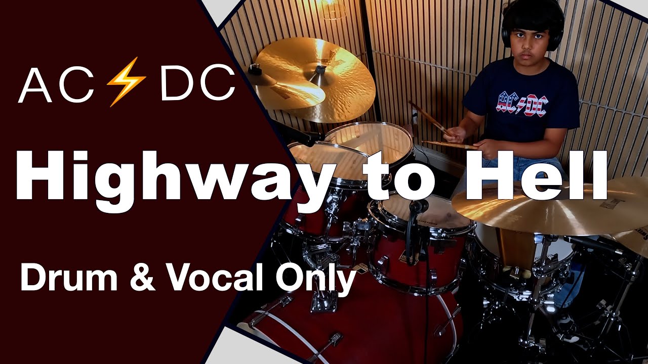 AC/DC - Highway to Hell (Drums & Vocals Only)