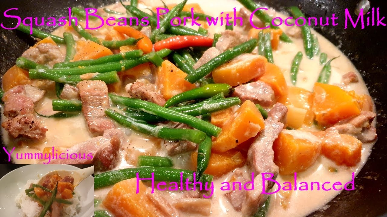 Butternut Squash, Beans, Pork with Coconut Milk/30 MINS COOKING/The Cooker