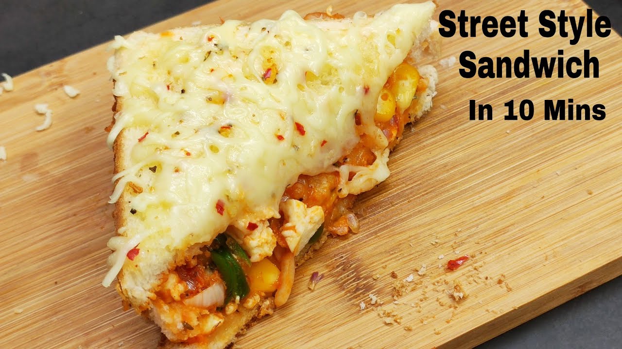 Paneer Schezwan Cheese Sandwich Street Style In 10 Mins Only, Without Oven | पनीर चीज सेंडविच बनाए|