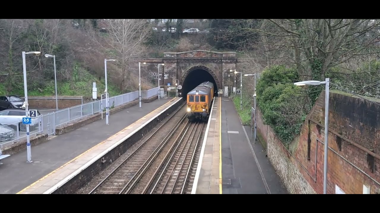 73963 & 961 Network Rail grinding train 17/1/26 Bulverhythe & St Leonards Warrior Square 