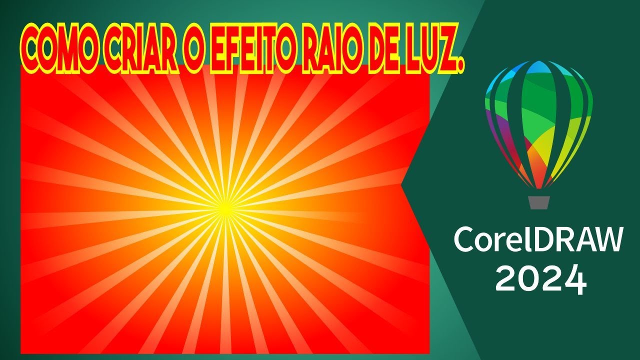 Como criar o efeito raio de luz no Corel DRAW.