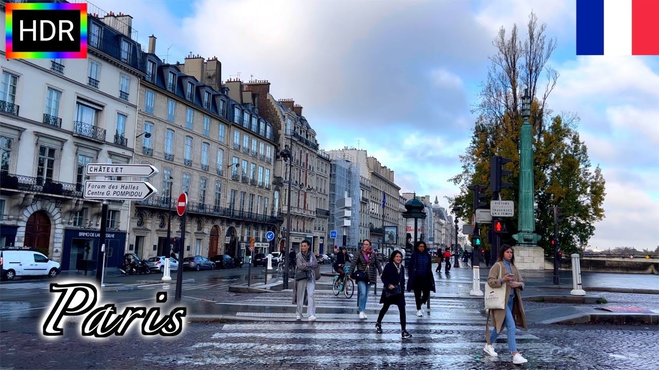 🇫🇷【HDR 4K】Paris Autumn Walk - Along Seine (October, 2021)