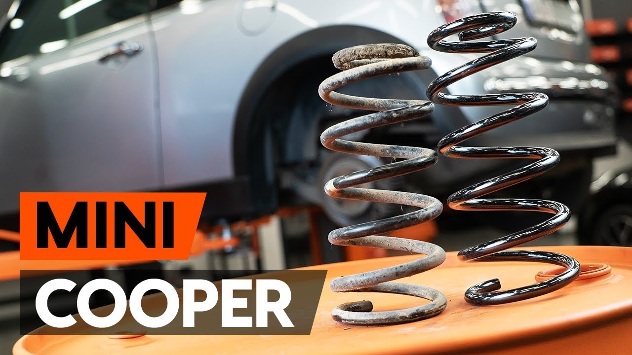 How to change rear springs / rear coil springs on MINI COOPER 1 (R50, R53) [TUTORIAL AUTODOC]
