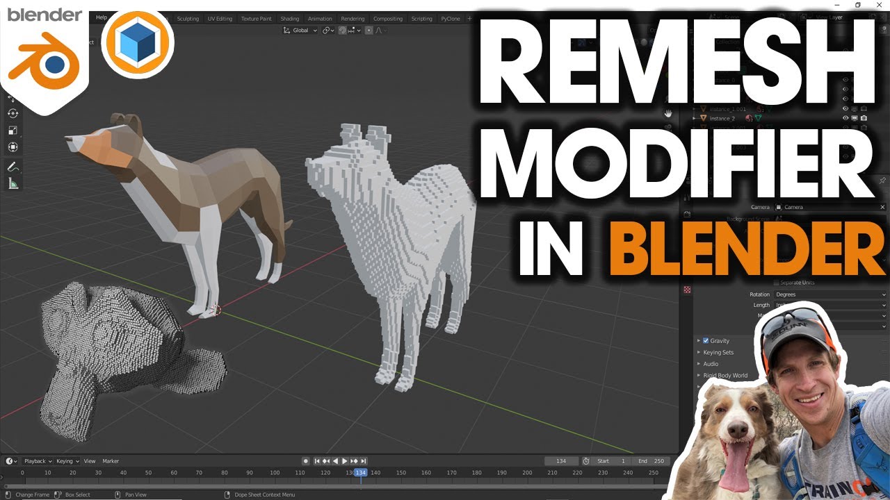 Как использовать модификатор REMESH в Blender! Пошаговое руководство