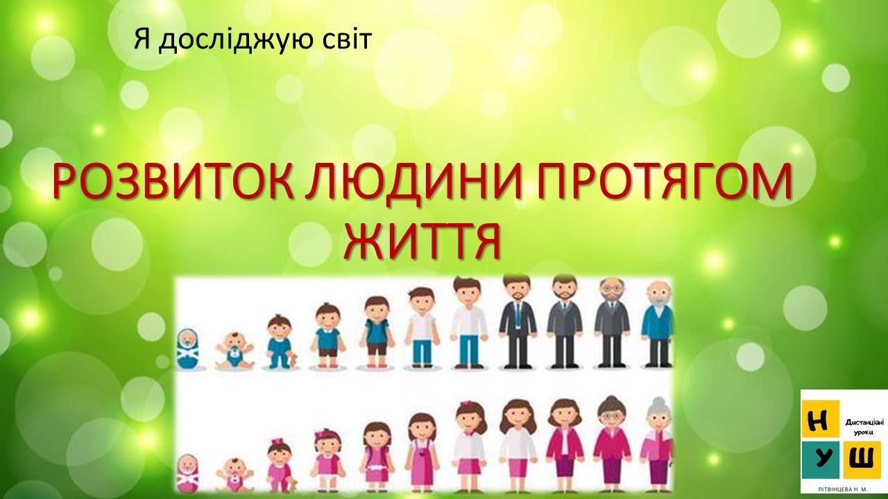 Урок 73. Розвиток людини протягом життя ЯДС 3 клас за підручником І.Жаркової 3 клас