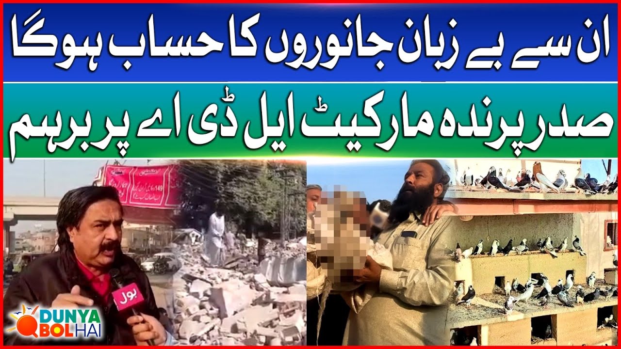 Lahore&rsquo;s Bhati Chowk Bird Market Demolished Amid Outcry | Pet-Birds Buried Alive | Dunya BOL Hai