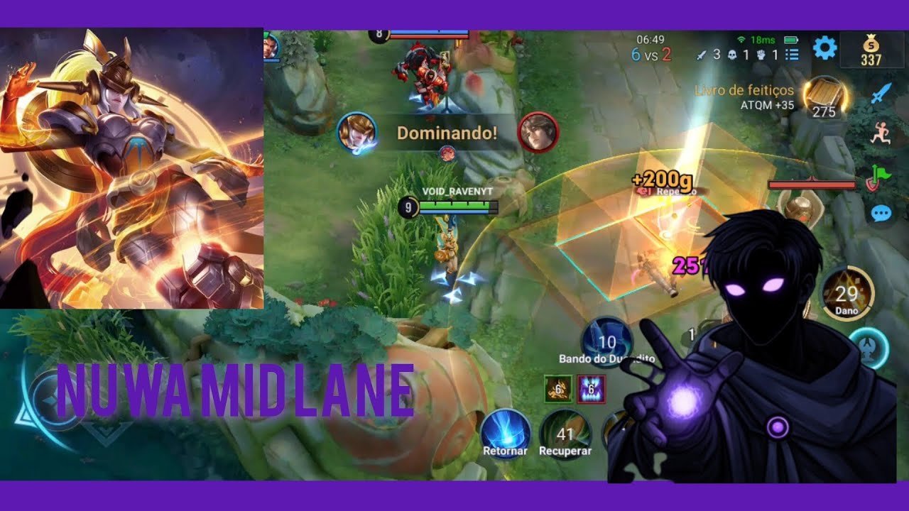 Nuwa Mid Lane - Muito controle de Grupo