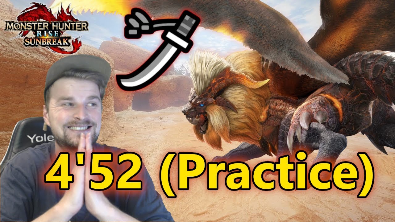 Спидран Risen Teostra с длинным мечом в Monster Hunter Rise Sunbreak
