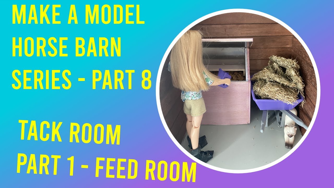 Making a Miniature Horse Barn - Part 8 - Tack and Feed Room Part 1