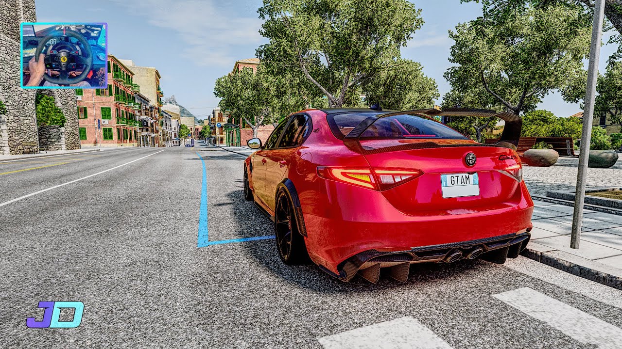 Beam.NG Alfa Romeo Giulia in Italy Map | Thrustmaster T300 RS