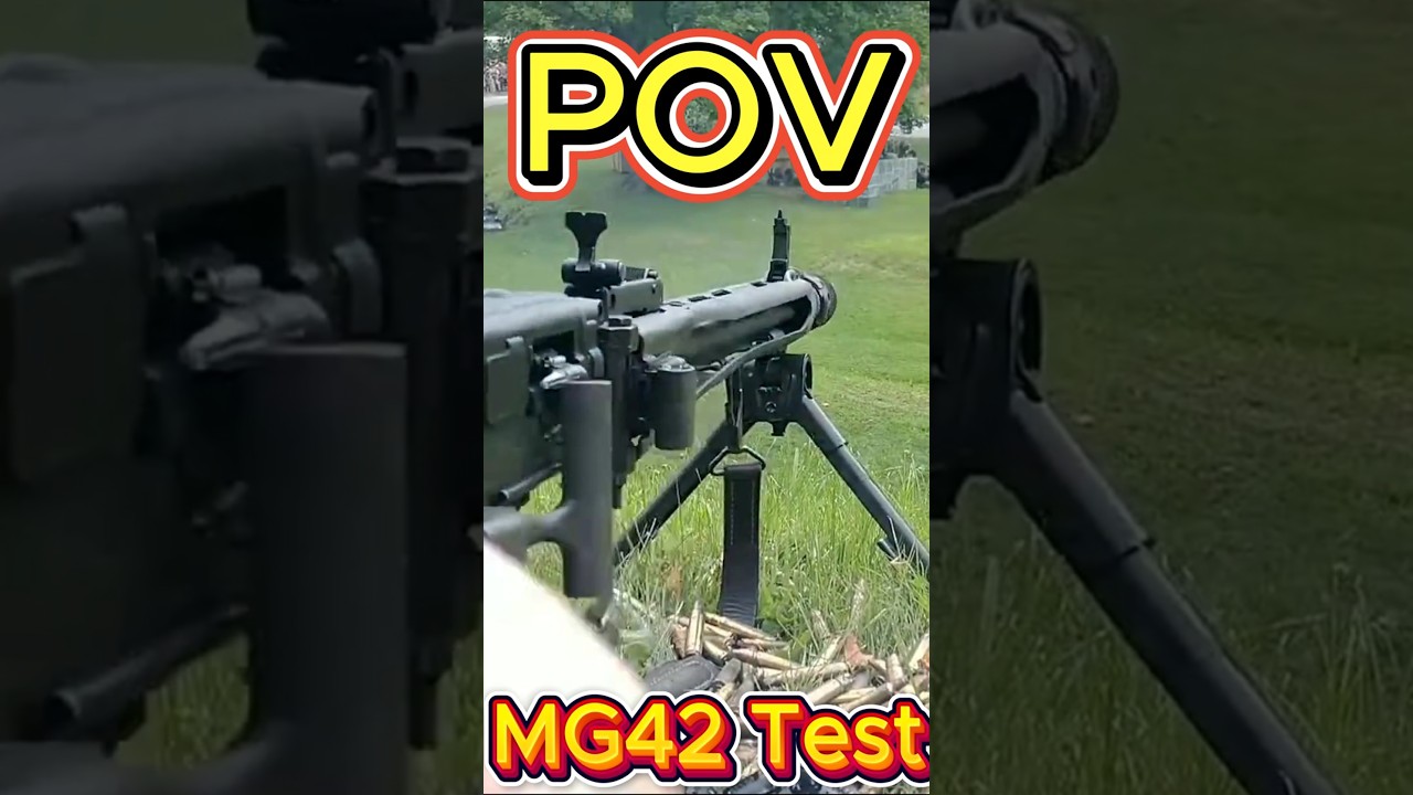 Firing the MG42 Machine Gun | The Legendary WWII Beast in Action! #pov #army #military #film #ww2