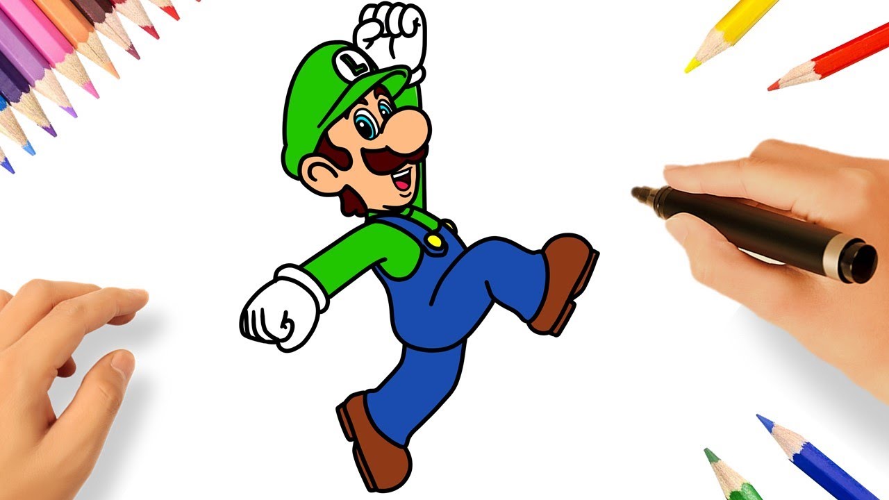 COMMENT DESSINER LUIGI | SUPER MARIO BROS