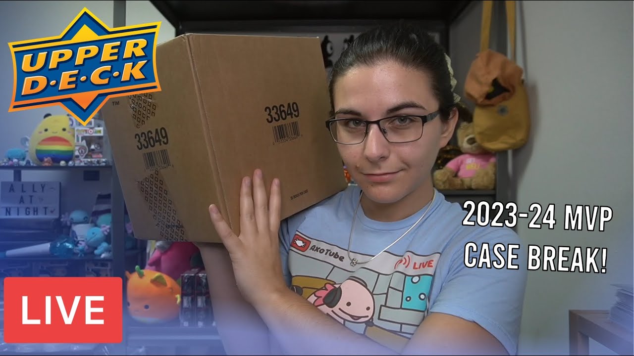 LIVE CASE BREAK: 2023-24 Upper Deck MVP Hockey! Breaking for Bedard?
