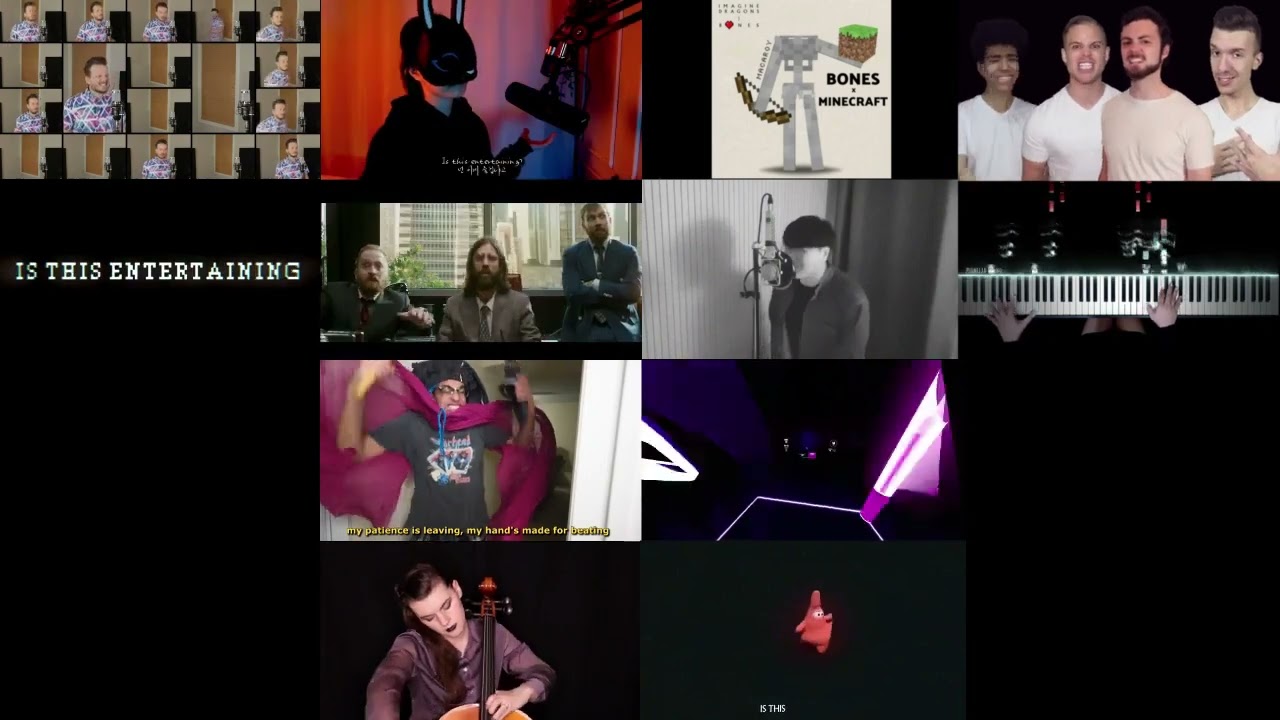 Imagine Dragons Bones But it's a 12 Mashup Version