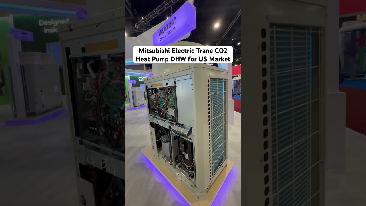 CO2 heat pump selling well in the Pacific North West for Mitsubishi Electric Trane. Hot Water only