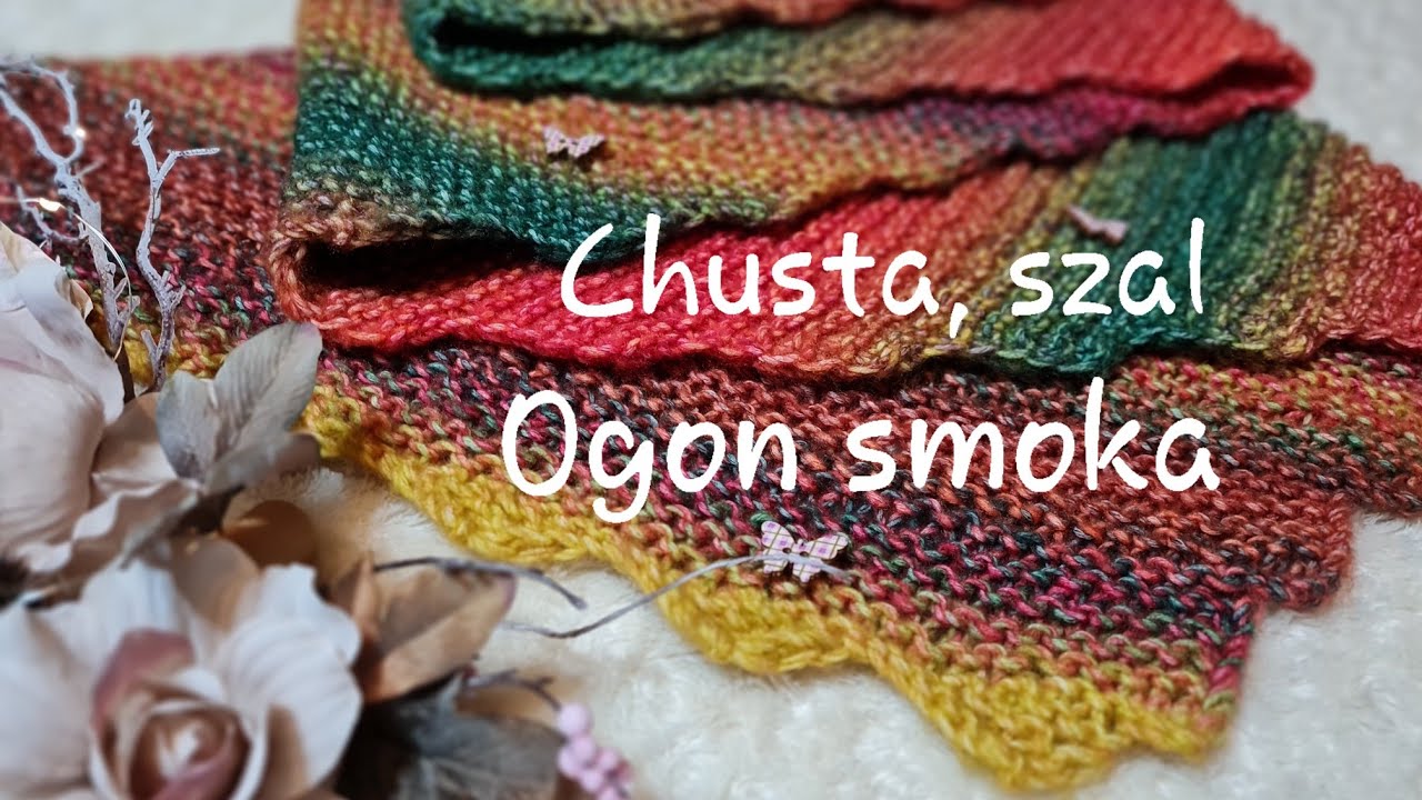 Ogon smoka cz.1  #KnitAnki #chusta #szal #druty #knitting #baktus #knittingpattern #knittingshawl