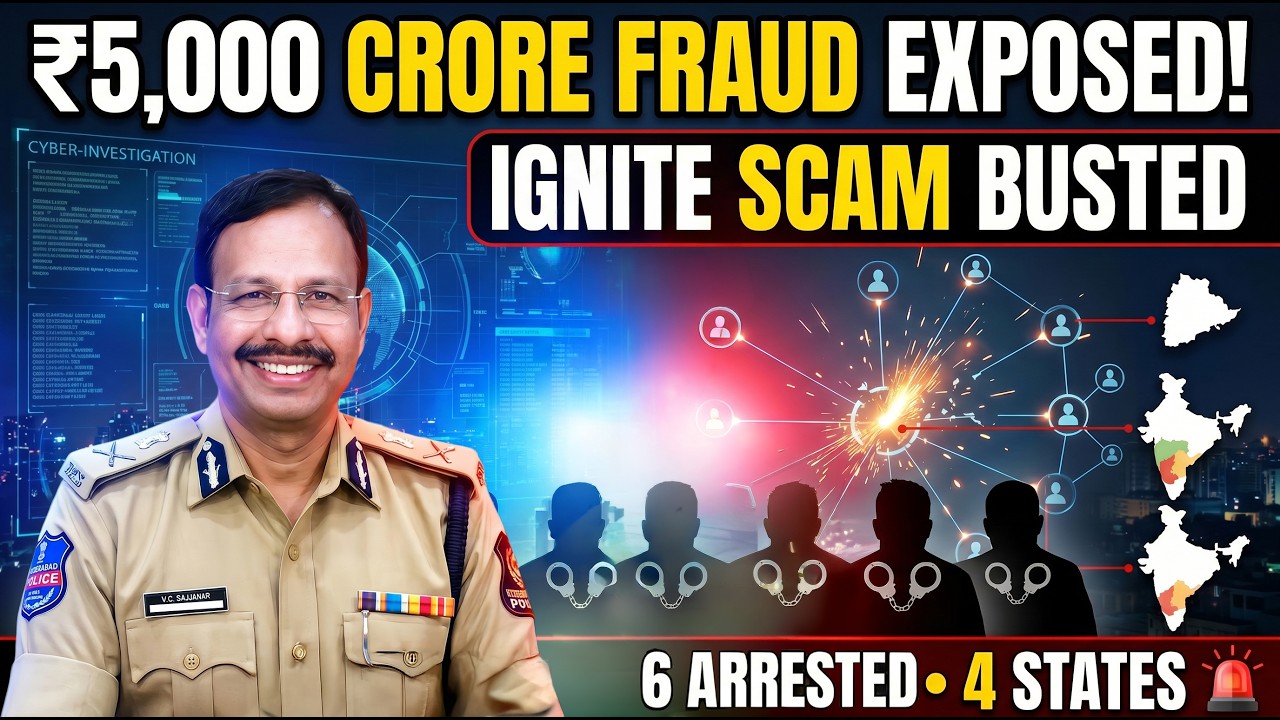 CP Sri V.C. Sajjanar, IPS Addresses Media on Major Crackdown Against QNET/IGNITE MLM Fraud.