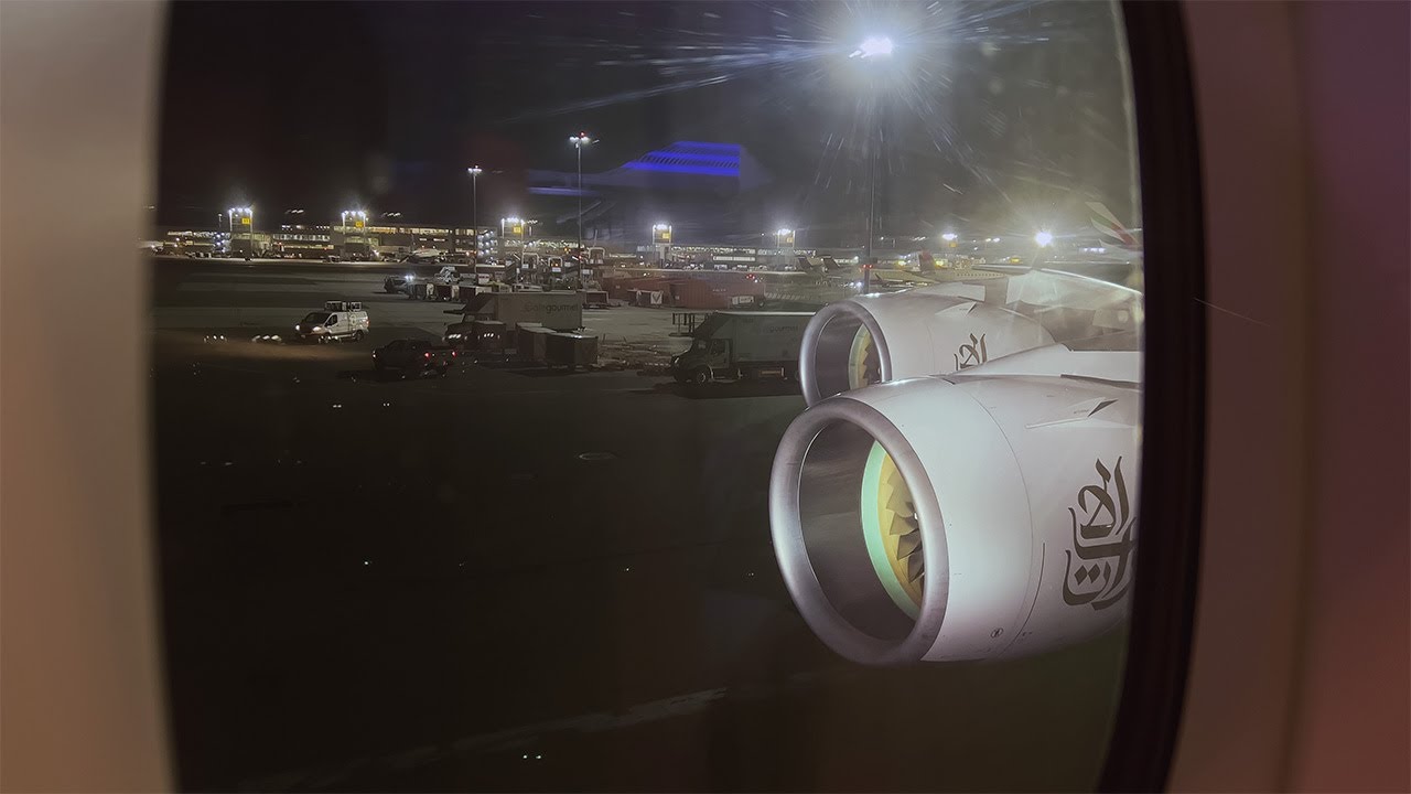 (HUGE A380!) Super Takeoff! | Emirates A380-861 | New York JFK