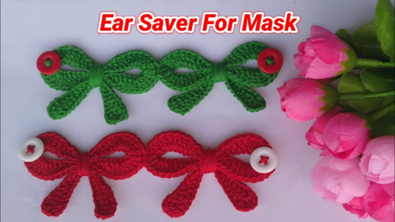 How to Crochet a Mask Connector || Ear Saver for Mask