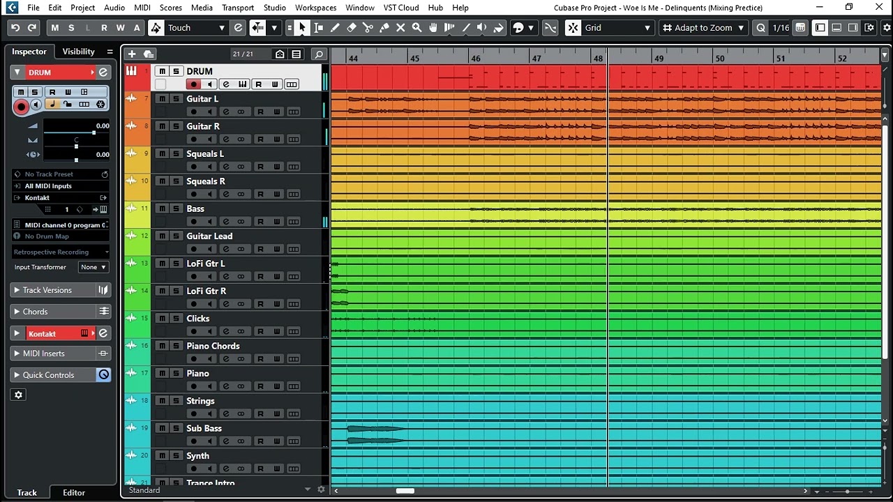 Woe, Is Me - [&] Delinquents | Mixing & Mastering Practice