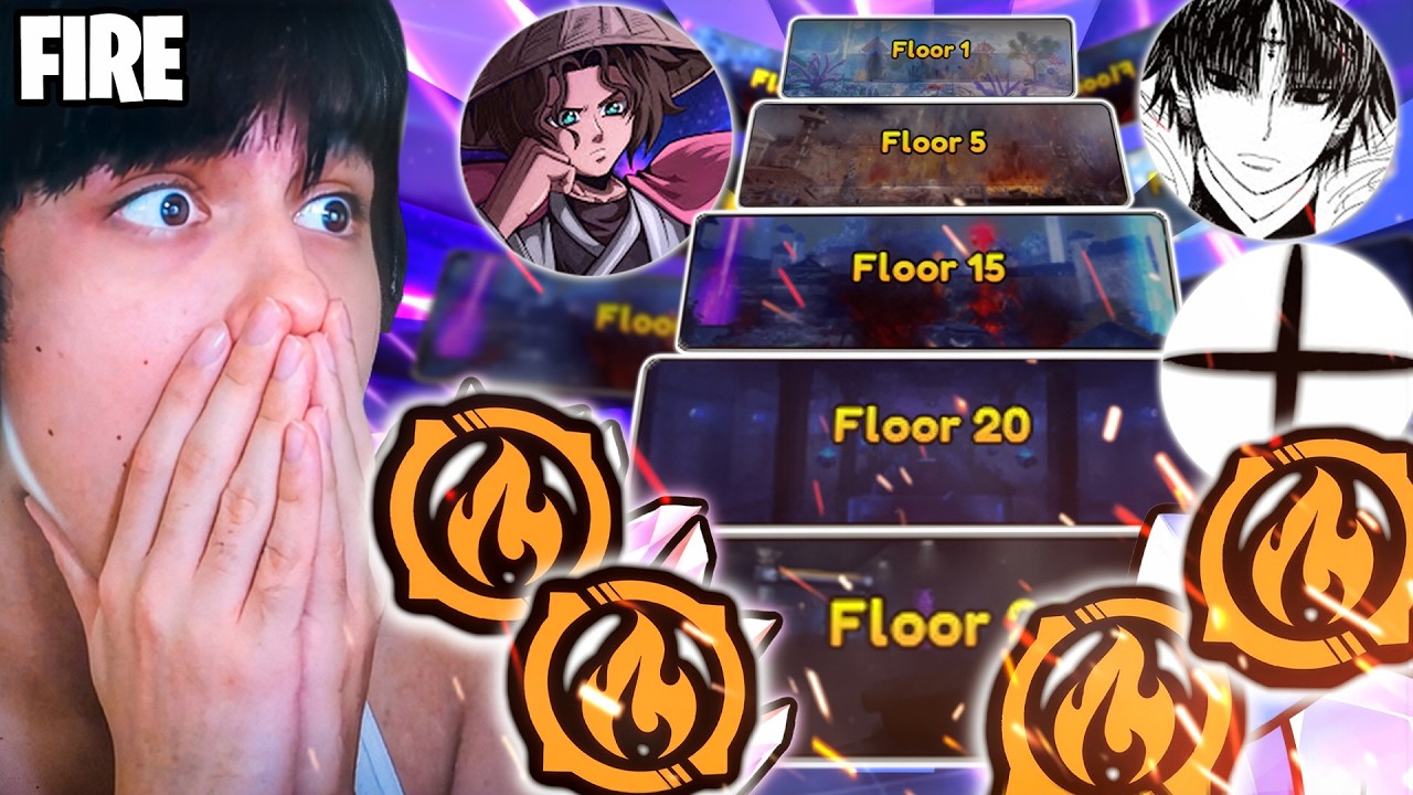 How Far Can We Go In Elemental Towers On Anime Vanguards? (Fire Tower)