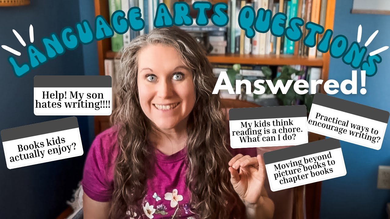 Homeschool Language Arts Q&A: struggling writers, get kids to love reading, & books kids enjoy m