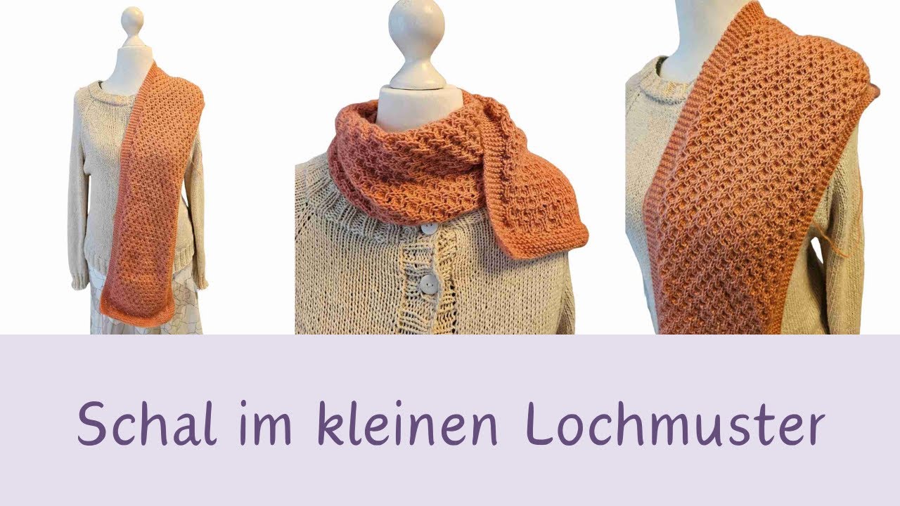 Schal im kleinen Lochmuster aus der Brushed Armonia