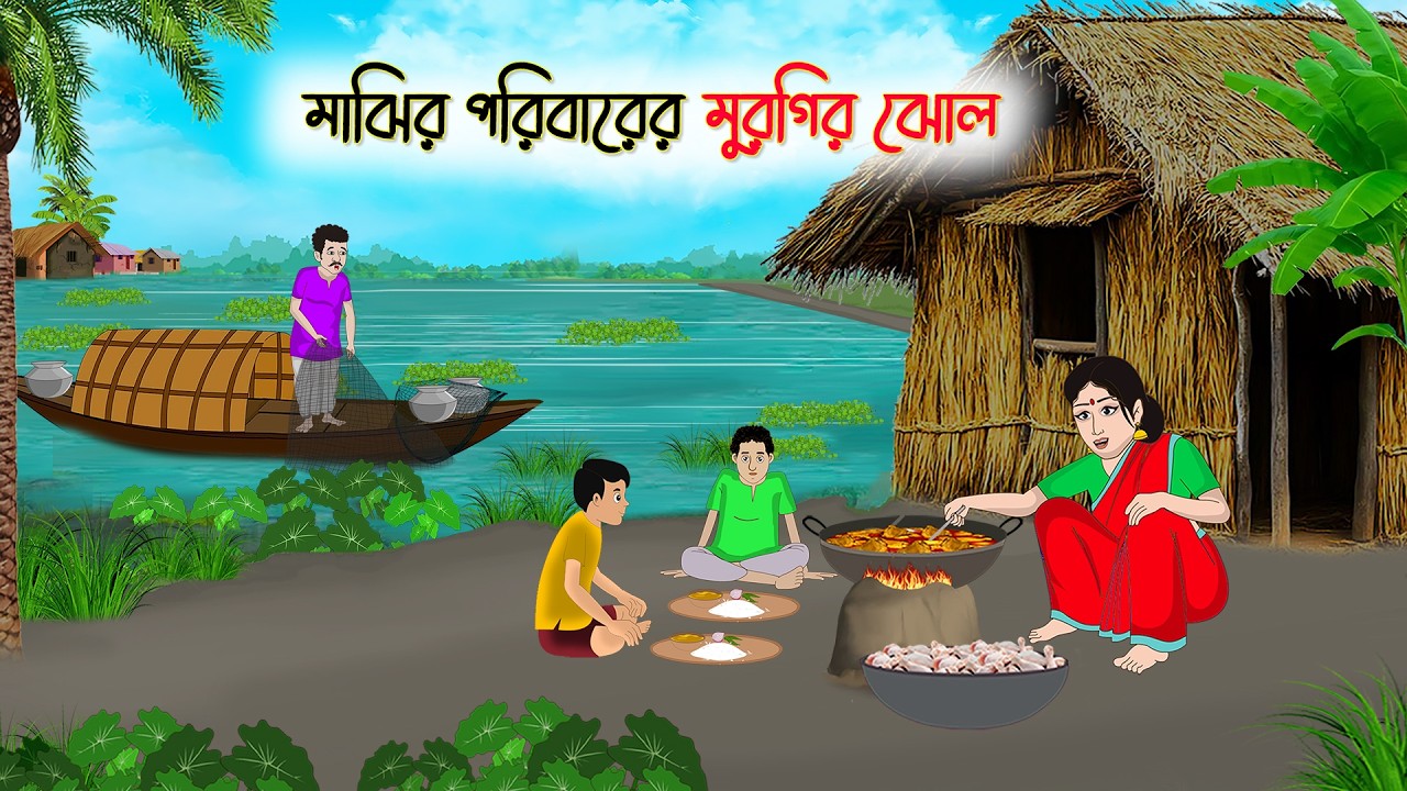 মাঝির পরিবারের মুরগির ঝোল | Thakurmar jhulir Notun Golpo | Bangla Golpo | Bangla Cartoon