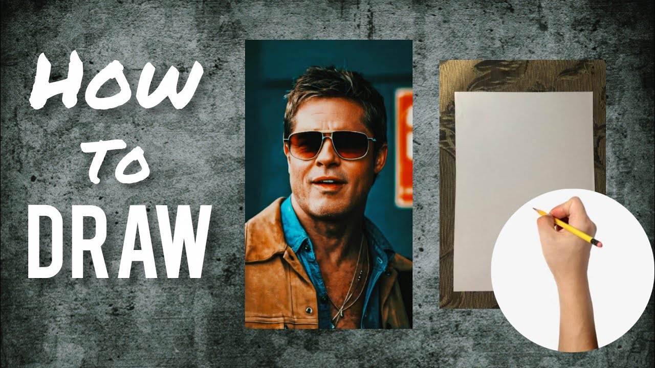 My sketch of BradPitt | sketch | tutorial | pen sketch | Mr.Craftik#fanart 