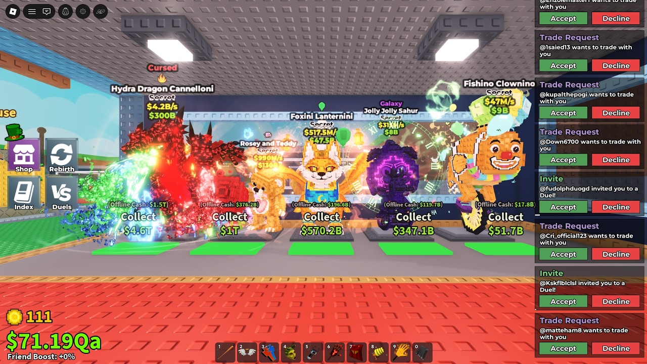 trading and dueling sab brainrots live on roblox!