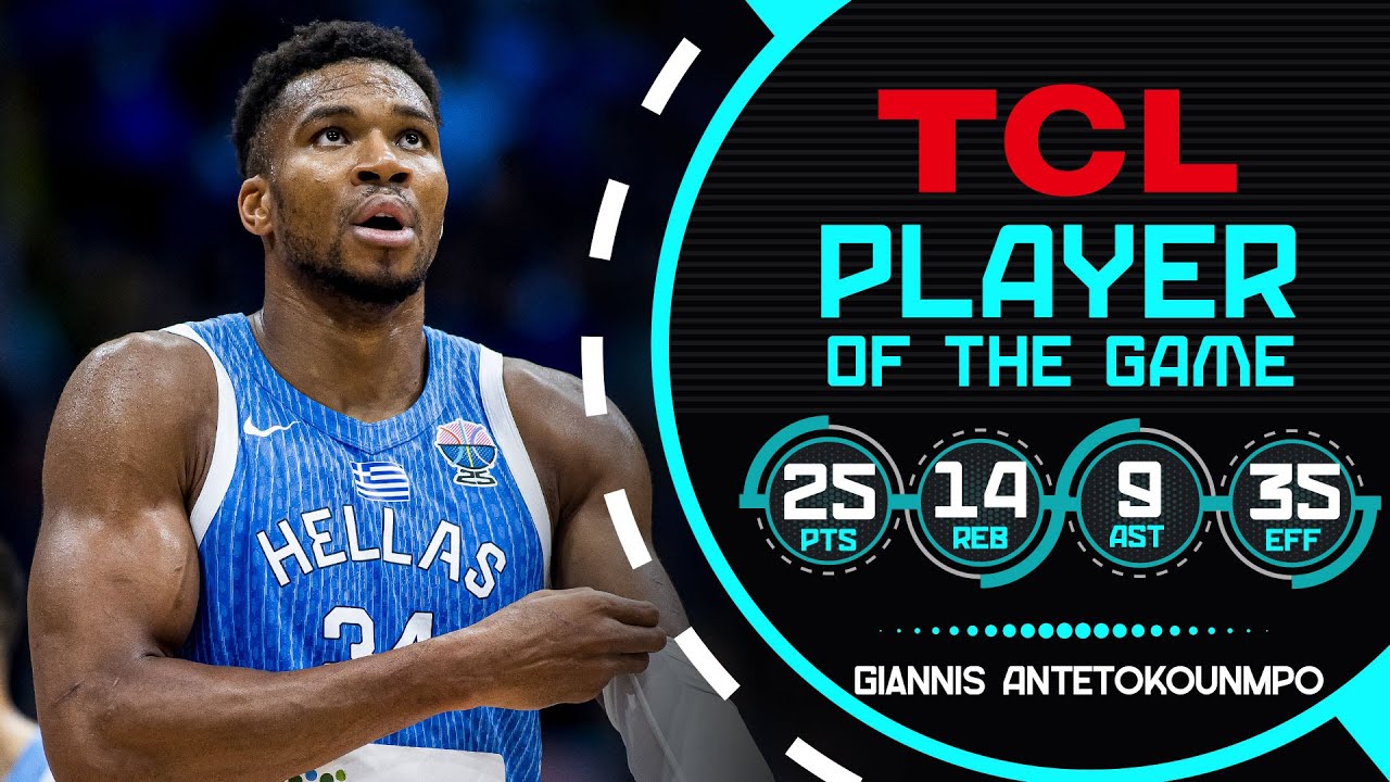 Inevitable! Giannis Antetokounmpo flirts with triple-double for GRE 🇬🇷 vs. ESP at #EuroBasket 2025